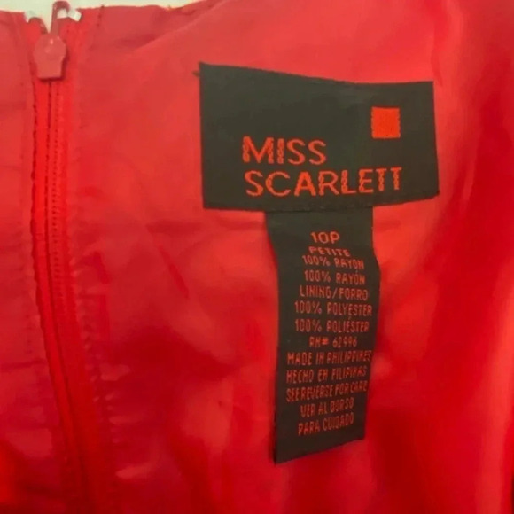 Miss Scarlet Tropical Hawaiian‎ Cruise-wear Sleeveless Slit Maxi Dress 10p EUC - Picture 7 of 12